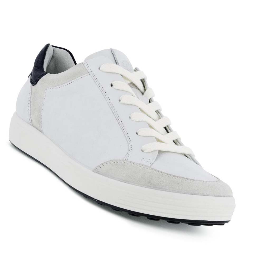 Women's Ecco Soft 7 Retro Sneakers Grey / White | Canada 239ILH